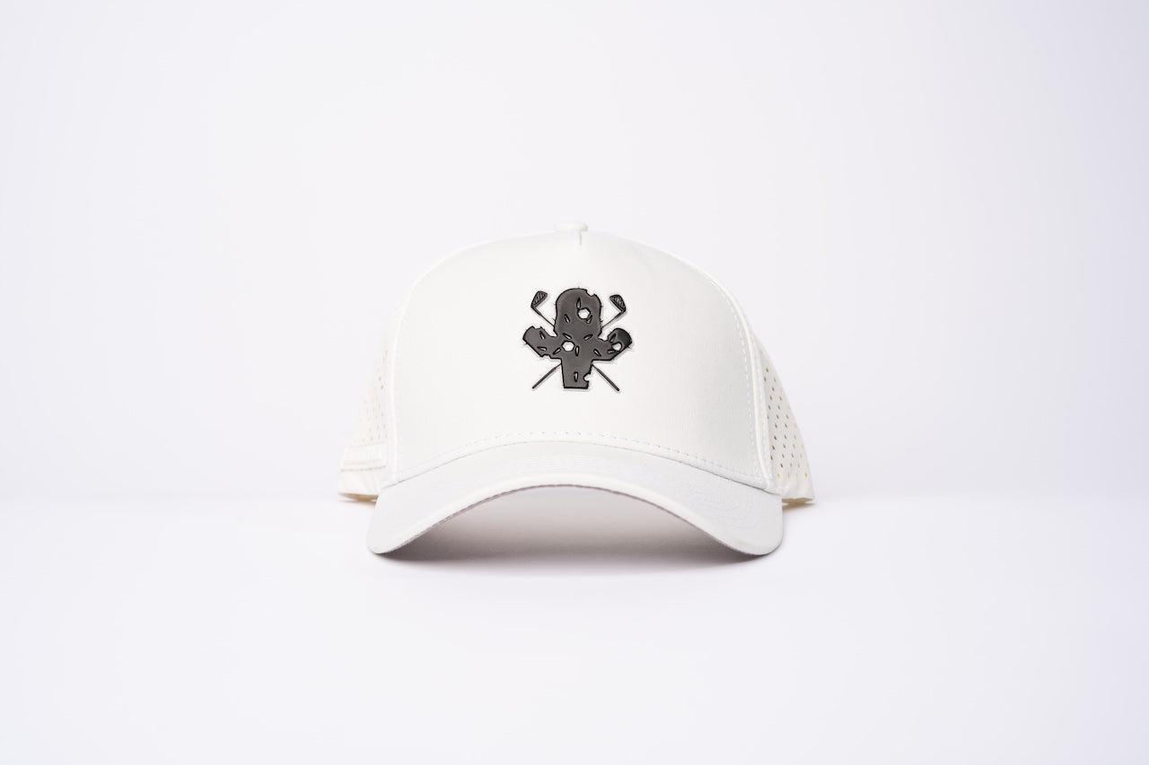 Mascot Performance Hat - White/ Black