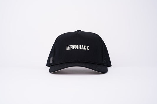 Block Text Performance Hat - Black/ White