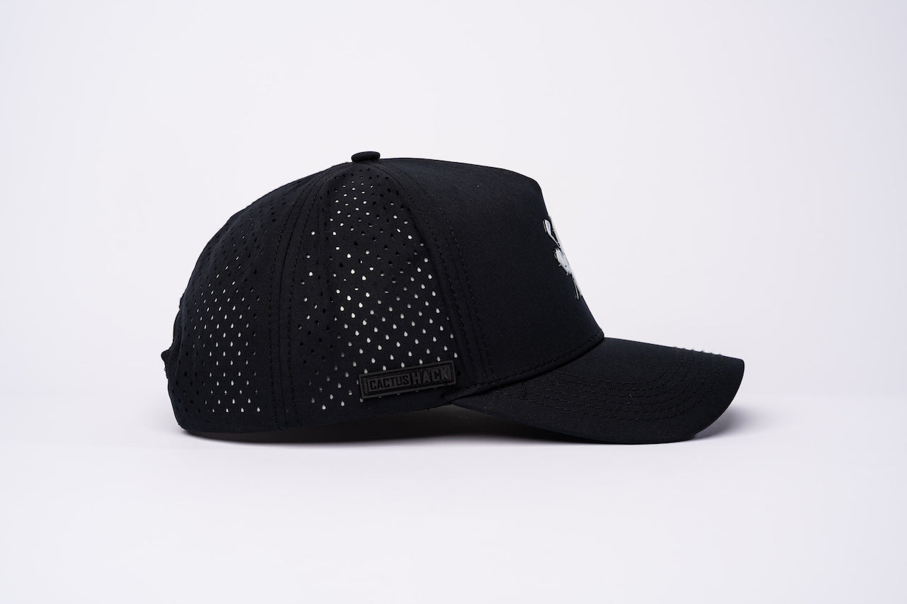 Mascot Performance Hat - Black/ White