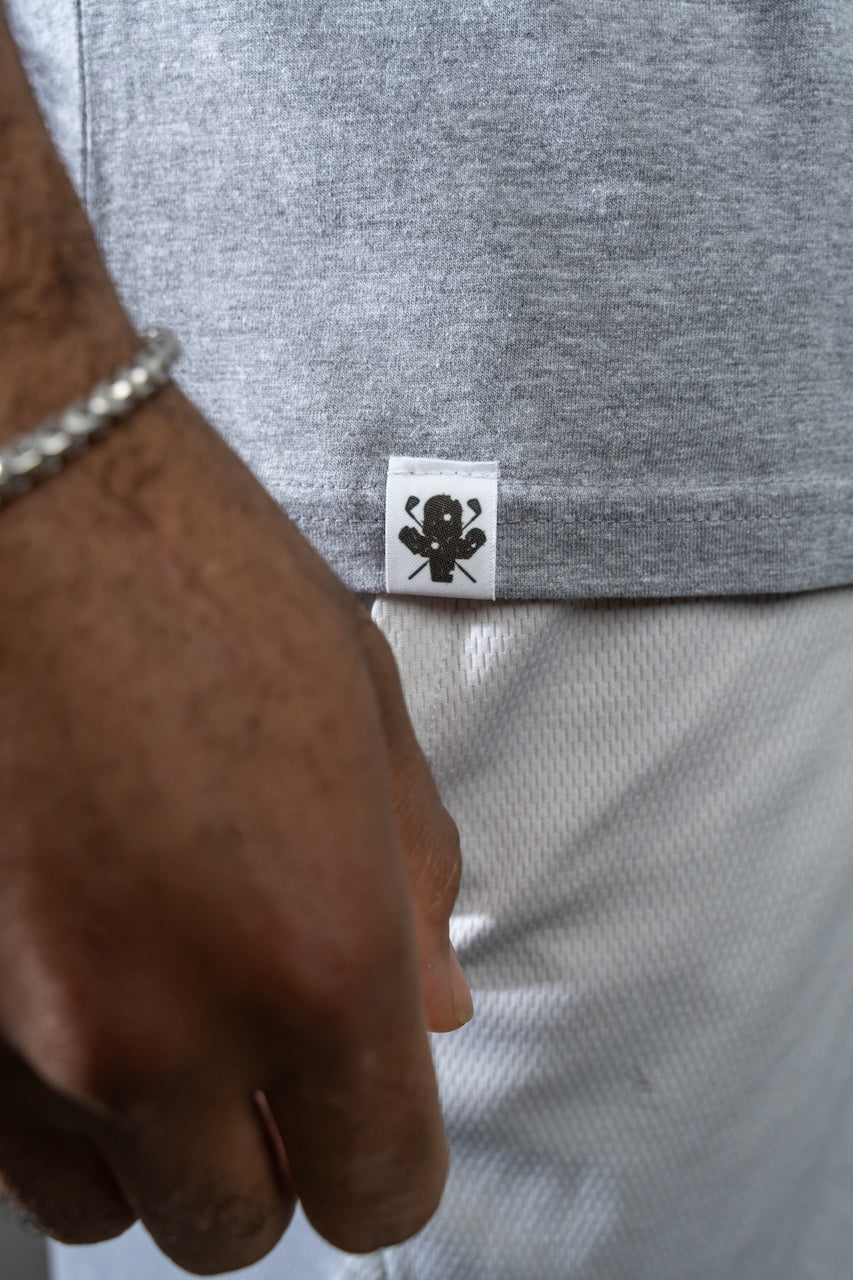 Cactus Hack Logo T-Shirt - Grey