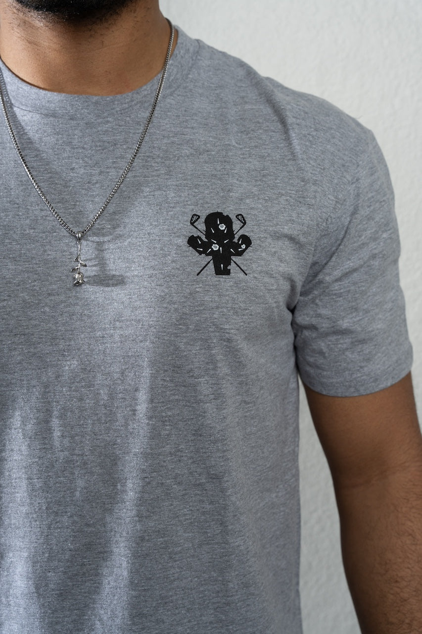 Cactus Hack Logo T-Shirt - Grey