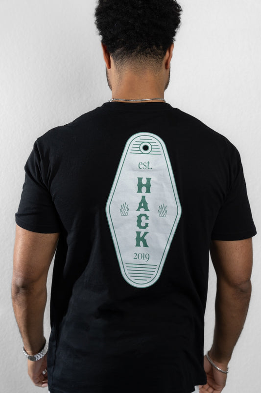 HACK Key Tag Print - Black