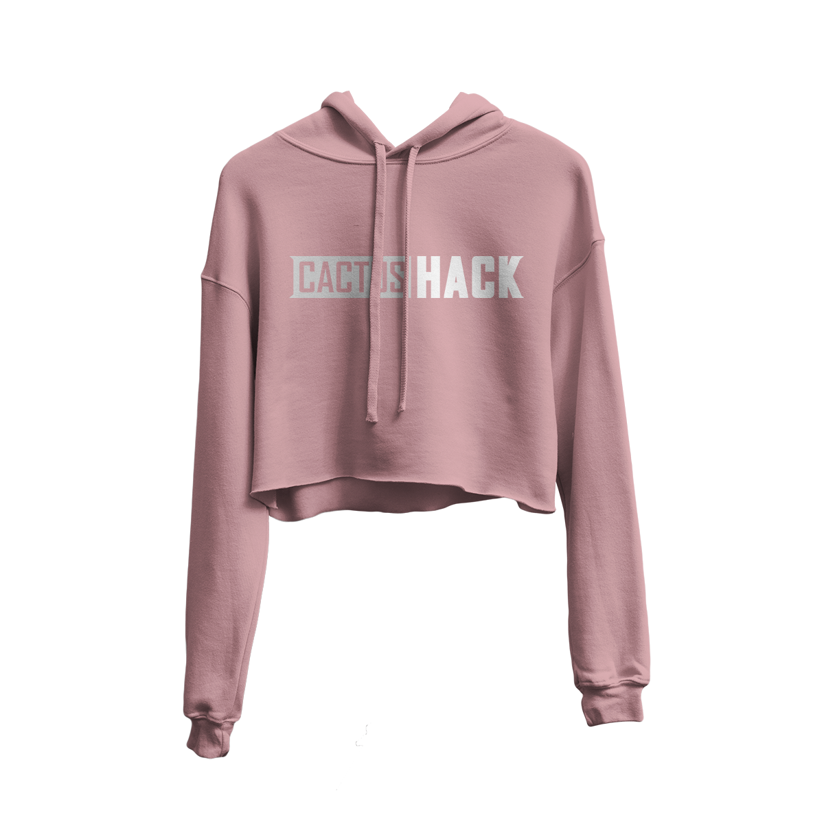 Pink Crop Top Hoodie Women's Crop Top Hoodie – Cactus Hack