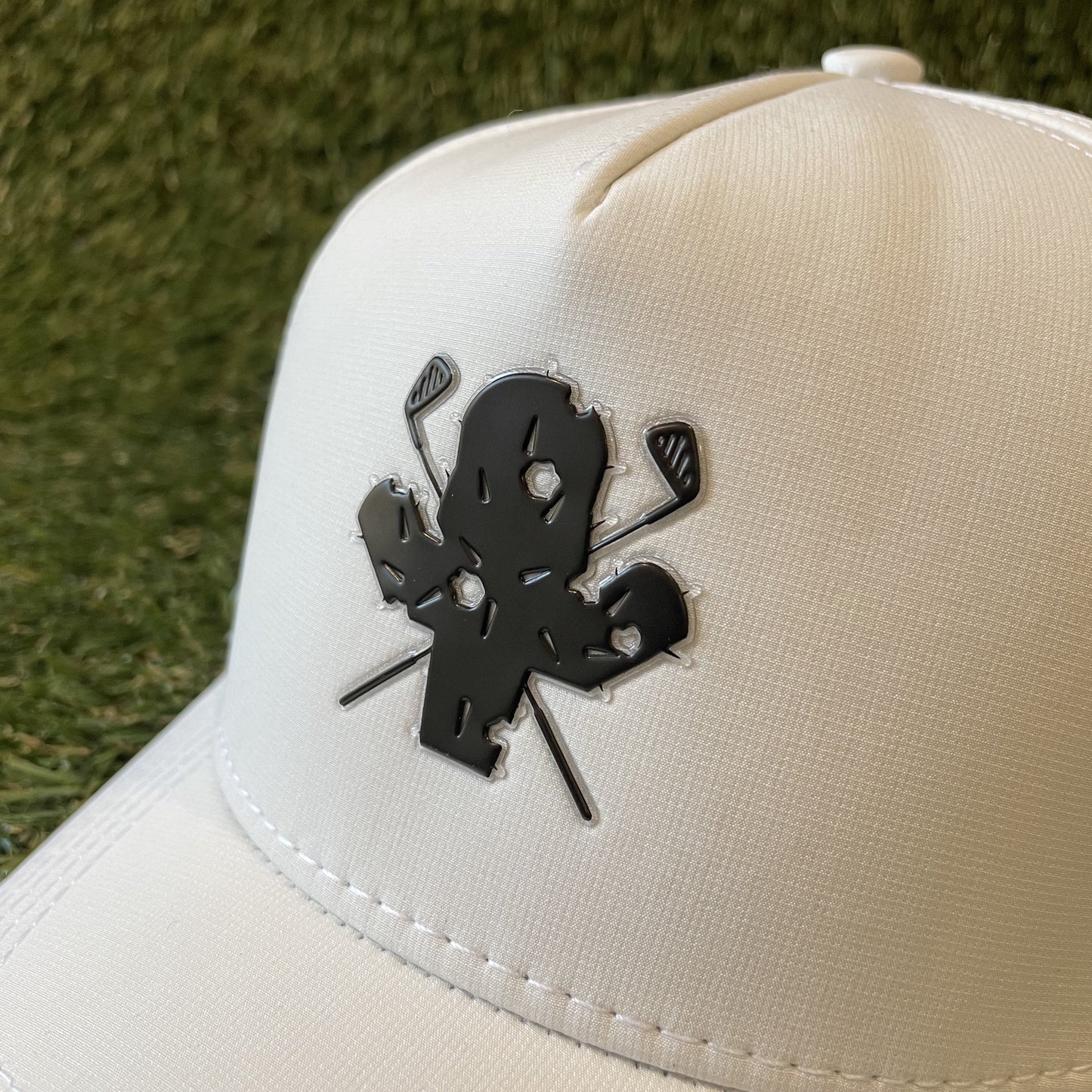 Mascot Performance Hat - White/ Black