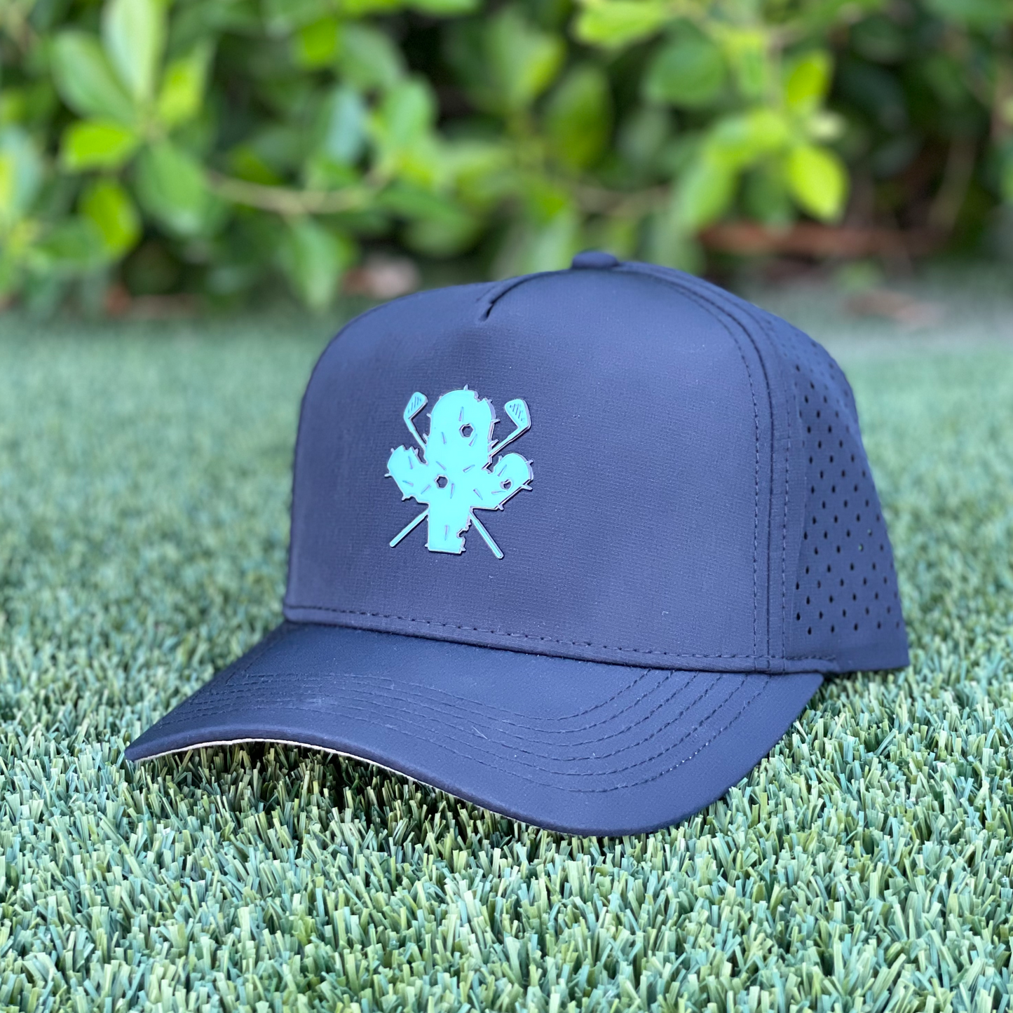 Mascot Performance Hat - Black/ Pure Blue