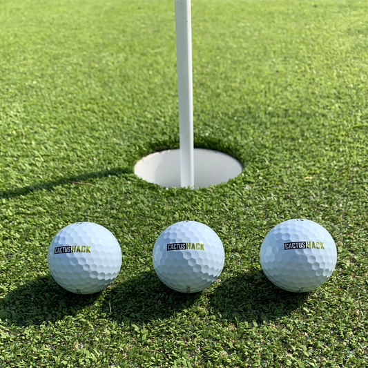Text Logo Golf Balls
